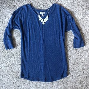 Beautiful Denim Blue Dressbarn Sweater Blouse